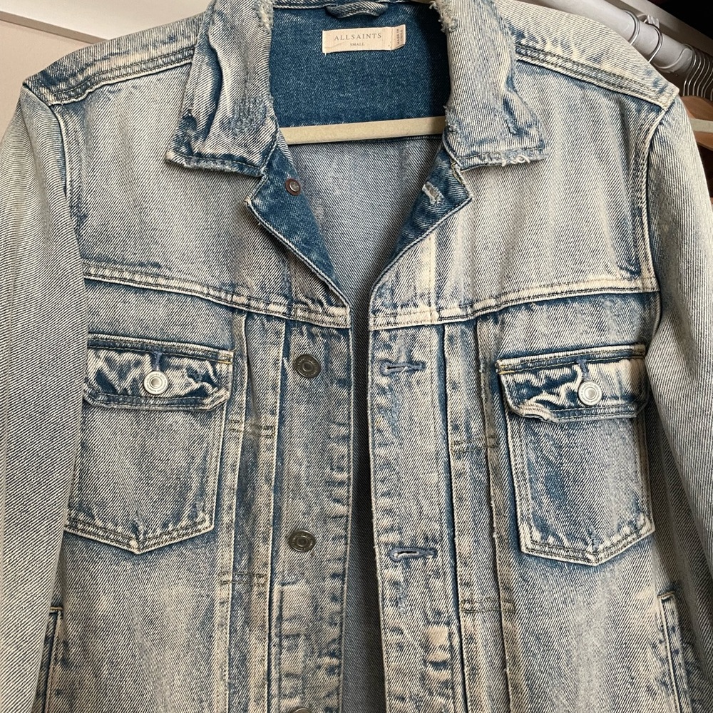 ALLSAINTS MEN DENIM JACKET sz SMALL